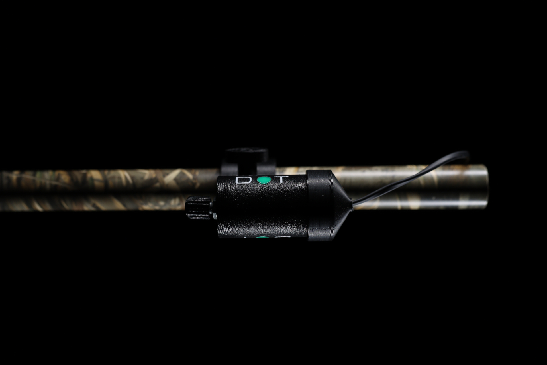 NiteDot side profile on camo shotgun barrel